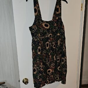 NATURAL LIFE Dark Floral Mini Dress